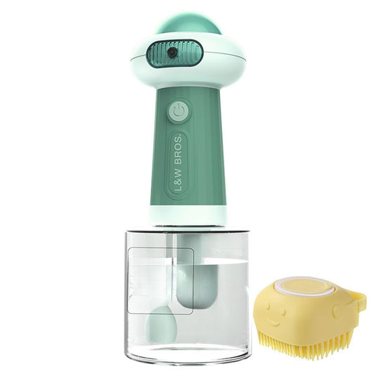 Pet Bubble Dispenser and Brush Combo